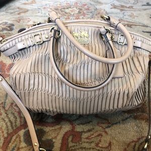 Coach limited series beige bag. Mad gathered leather Sophia